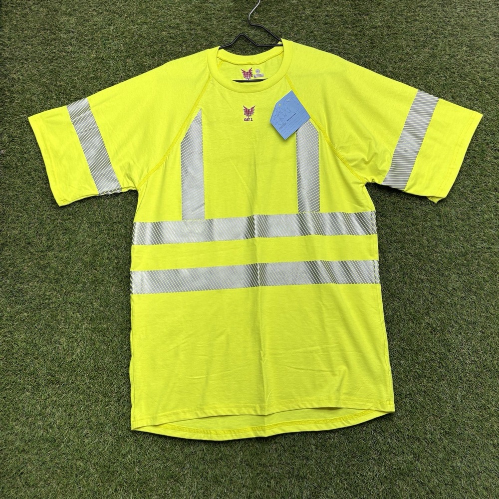 Drifire Hi-Viz Shirt Mens Large Tall LT Fire Resistant NSA BSTJTRC3 NWOT